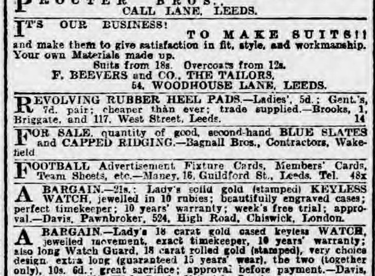 14th August 1903 Yorkshire Evening Post